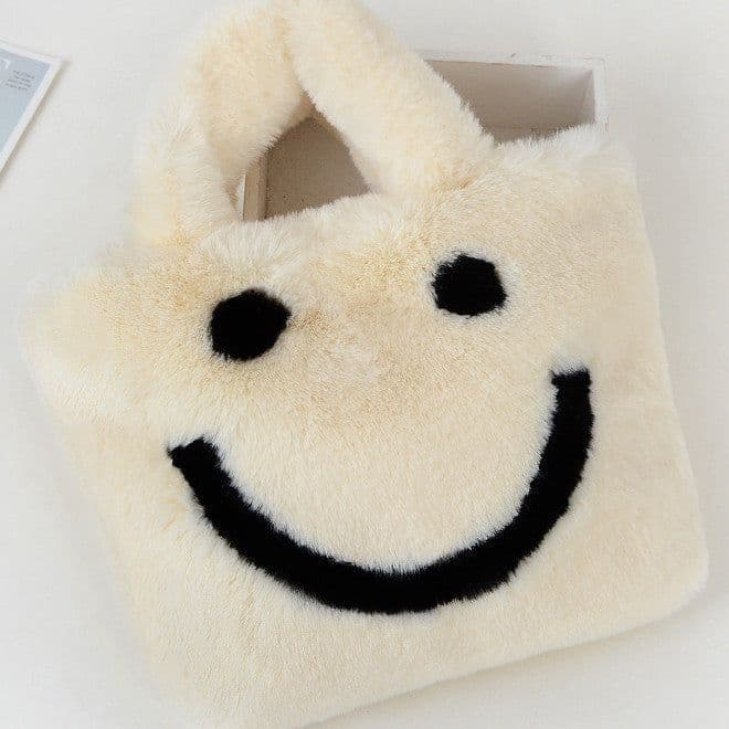 image-Fashion Rabbit FurCute Girl Large Capacity Shoulder Messenger Bag