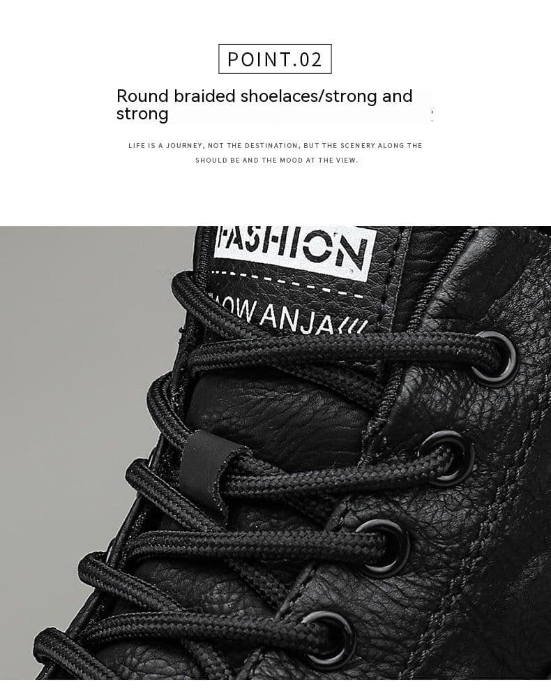 image-Leather Waterproof Sneakers Sports And Leisure