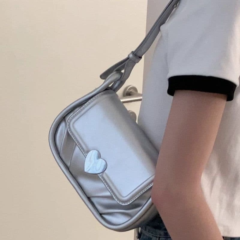 image-Underarm Women's Fashion Pleated Crossbody Bag