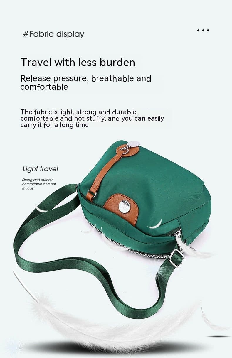 image-Fashion Nylon Canvas Diagonal Package Casual Oxford Cloth Shoulder Bag