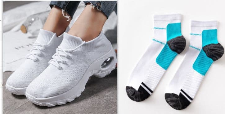 image-Women's Flying Socks Casual Running Shoes
