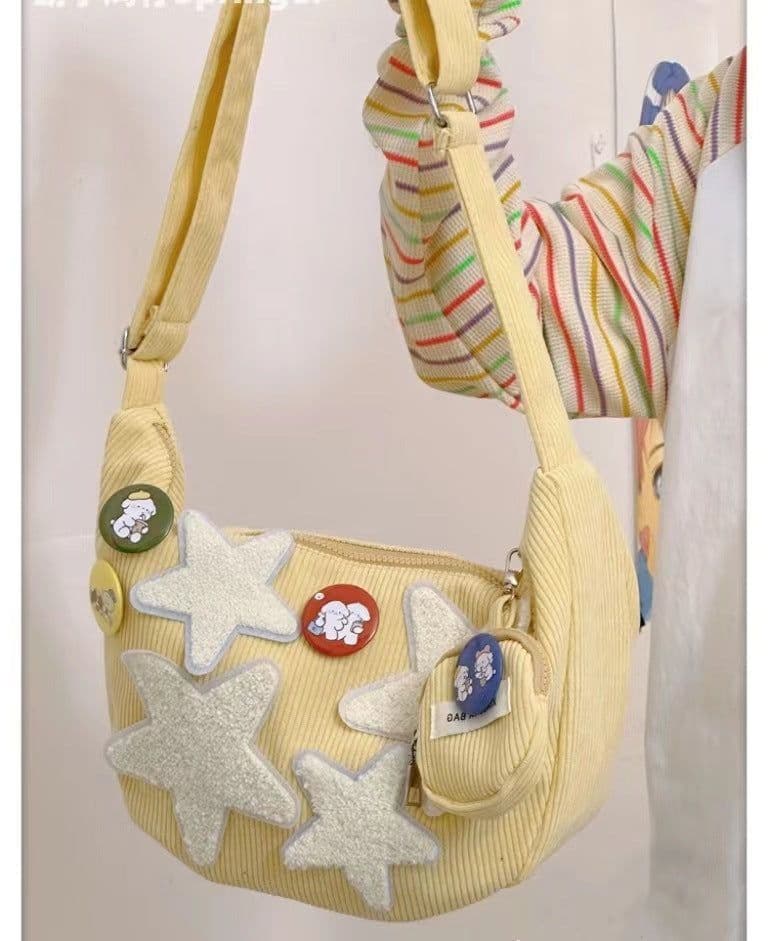 image-Corduroy Bag Women's Simple All-match Casual Retro