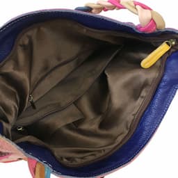 image-Women's Fashion Stitching Diamond Plaid Blype Shoulder Messenger Bag
