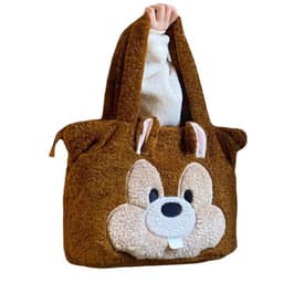 image-Winter Bags Flower Chestnut Squirrel Plush Handbag For Women