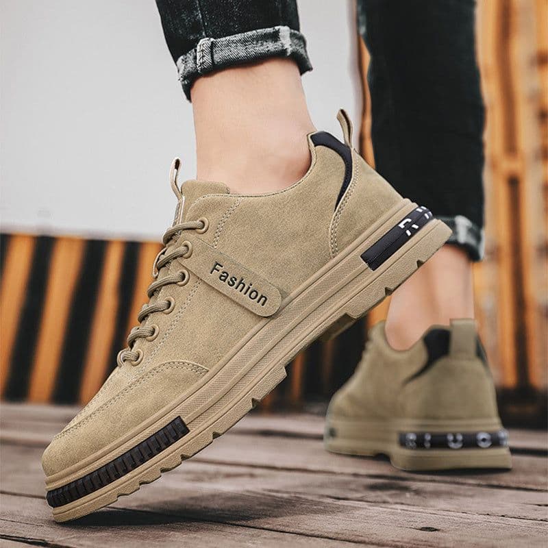 image-Men's Sports Shoes Casual Sneakers Outdoor Platform Fashion Luxury Lace-up Loafers Breathable Hiking Flat Shoes