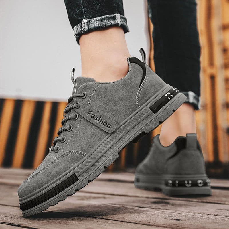 image-Men's Sports Shoes Casual Sneakers Outdoor Platform Fashion Luxury Lace-up Loafers Breathable Hiking Flat Shoes
