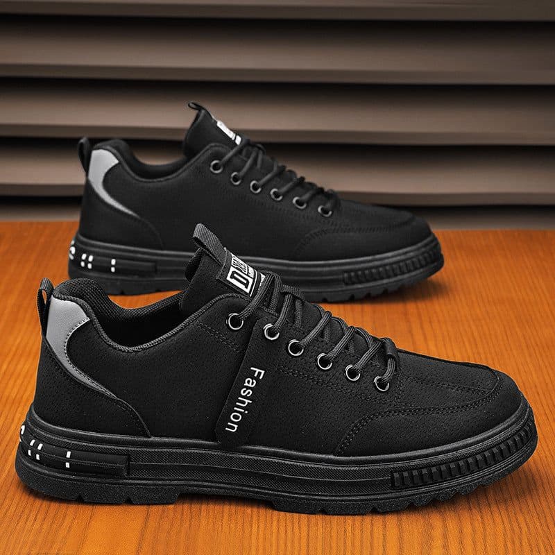 image-Men's Sports Shoes Casual Sneakers Outdoor Platform Fashion Luxury Lace-up Loafers Breathable Hiking Flat Shoes