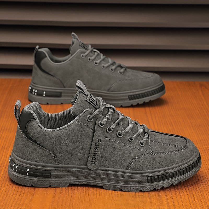 image-Men's Sports Shoes Casual Sneakers Outdoor Platform Fashion Luxury Lace-up Loafers Breathable Hiking Flat Shoes
