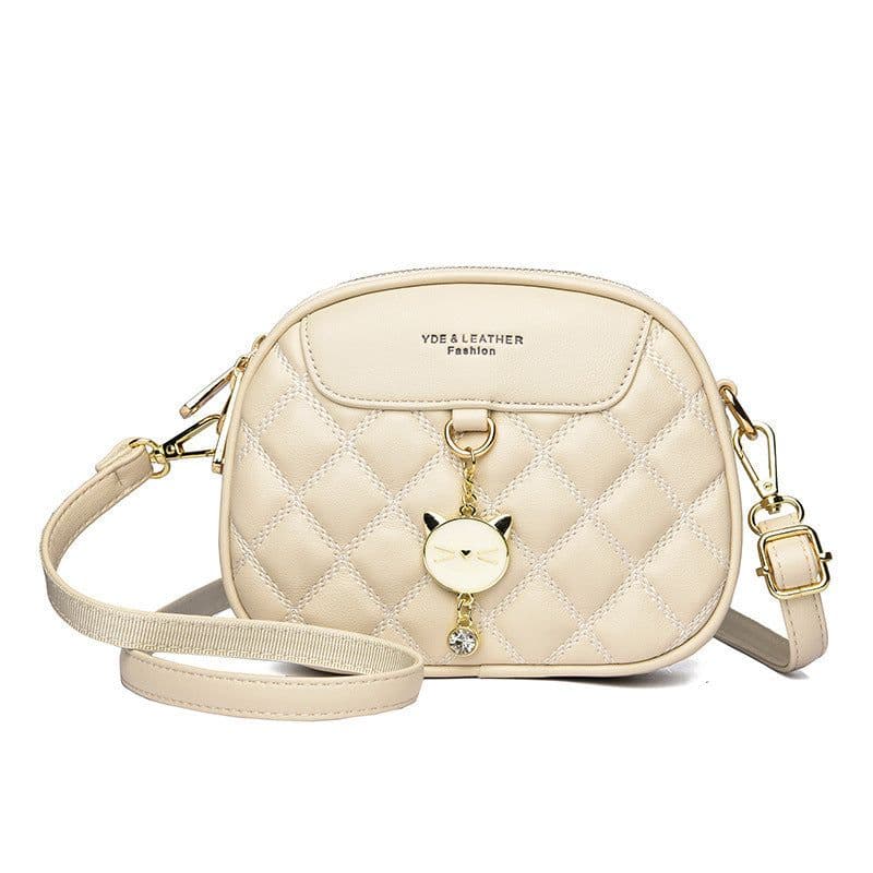 image-Fashion Small Square Bag Three-layer Large Capacity All-match Shoulder Messenger Bag