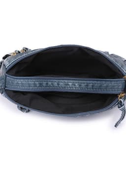 image-Women's Retro Fashionable Washed Leather Woven Shoulder Messenger Bag