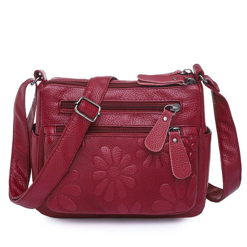 image-Large Capacity Soft Leather Fashion Shoulder Crossbody Bag