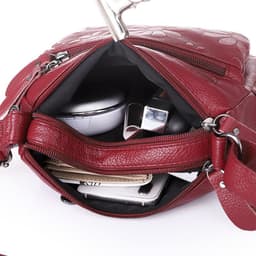 image-Large Capacity Soft Leather Fashion Shoulder Crossbody Bag
