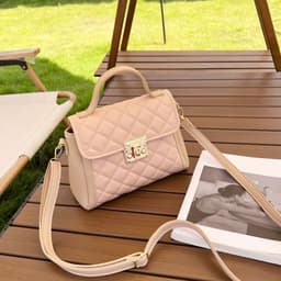image-Women's Rhombus Crossbody Shoulder Bag Fashion PU Handbag