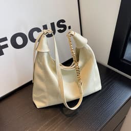 image-Retro Minority Design Tote Bag Shoulder Underarm