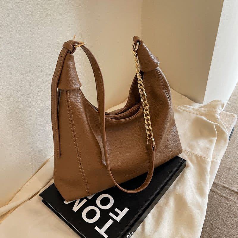 image-Retro Minority Design Tote Bag Shoulder Underarm