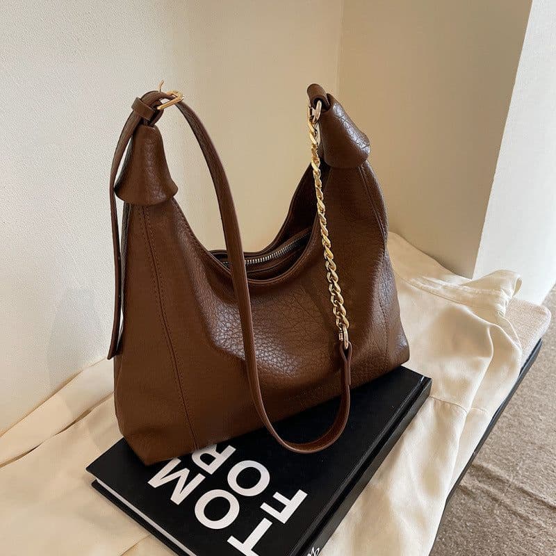 image-Retro Minority Design Tote Bag Shoulder Underarm