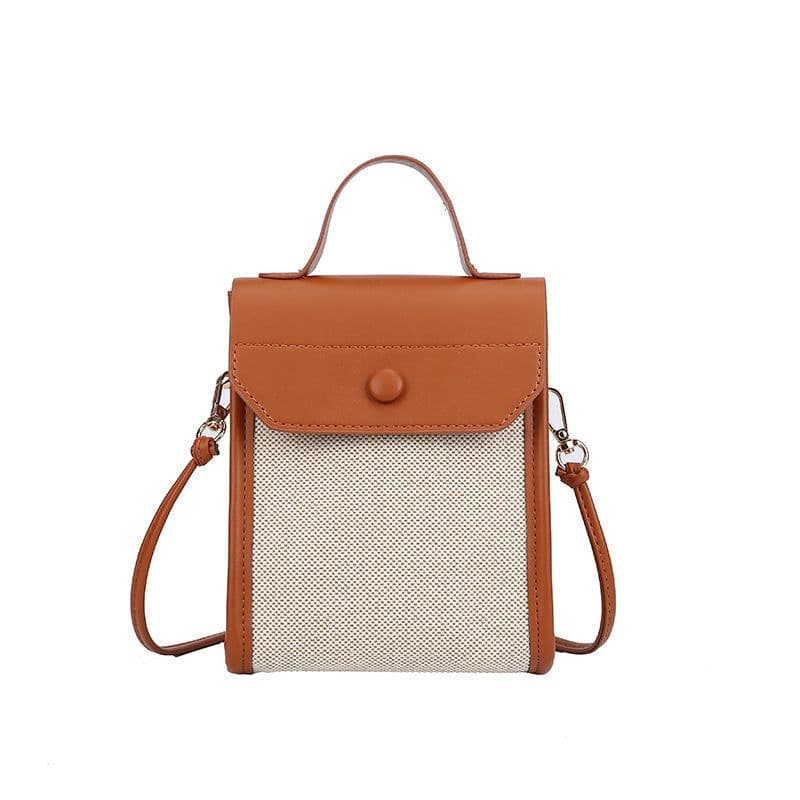 image-Simple Small Square Fashion Colorblock Shoulder Messenger Bag