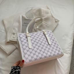 image-Fashion Women's Handbag Large Capacity Commuter Printing Student Shoulder Bag