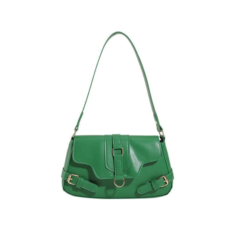 image-Pure Color Simple Shoulder Messenger Bag Fashion Casual