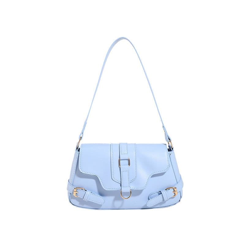 image-Pure Color Simple Shoulder Messenger Bag Fashion Casual