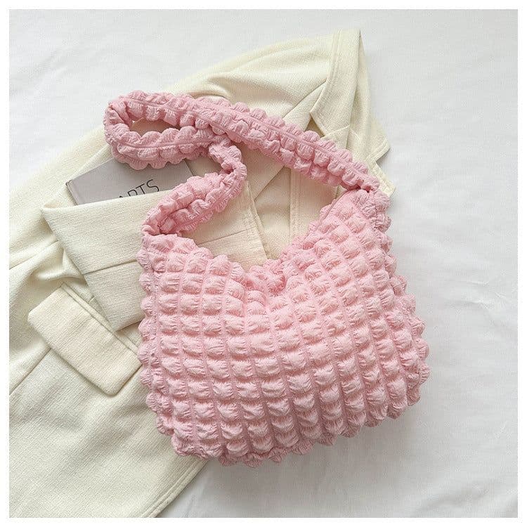 image-Niche Pleated Clouds Cute Simple Soft Trendy Western Style Underarm Commuter Bag