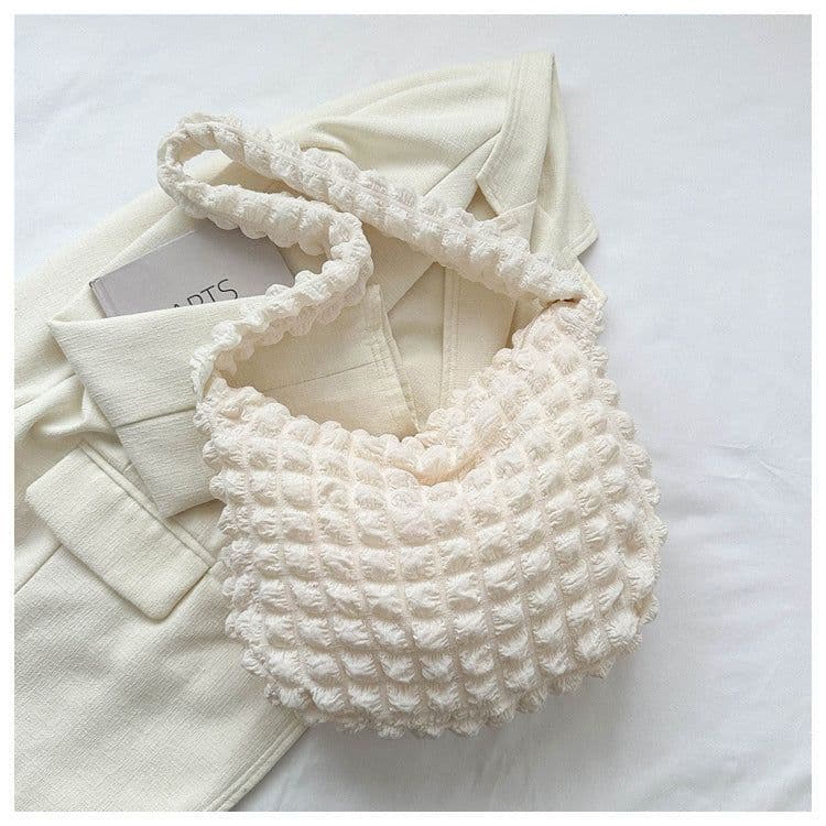image-Niche Pleated Clouds Cute Simple Soft Trendy Western Style Underarm Commuter Bag