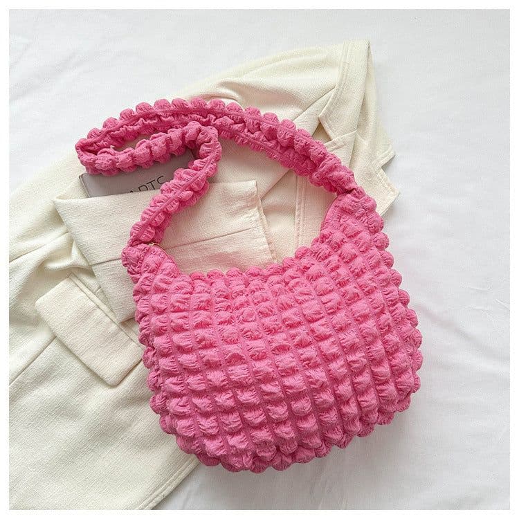 image-Niche Pleated Clouds Cute Simple Soft Trendy Western Style Underarm Commuter Bag