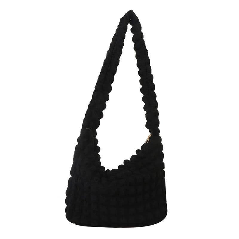 image-Niche Pleated Clouds Cute Simple Soft Trendy Western Style Underarm Commuter Bag