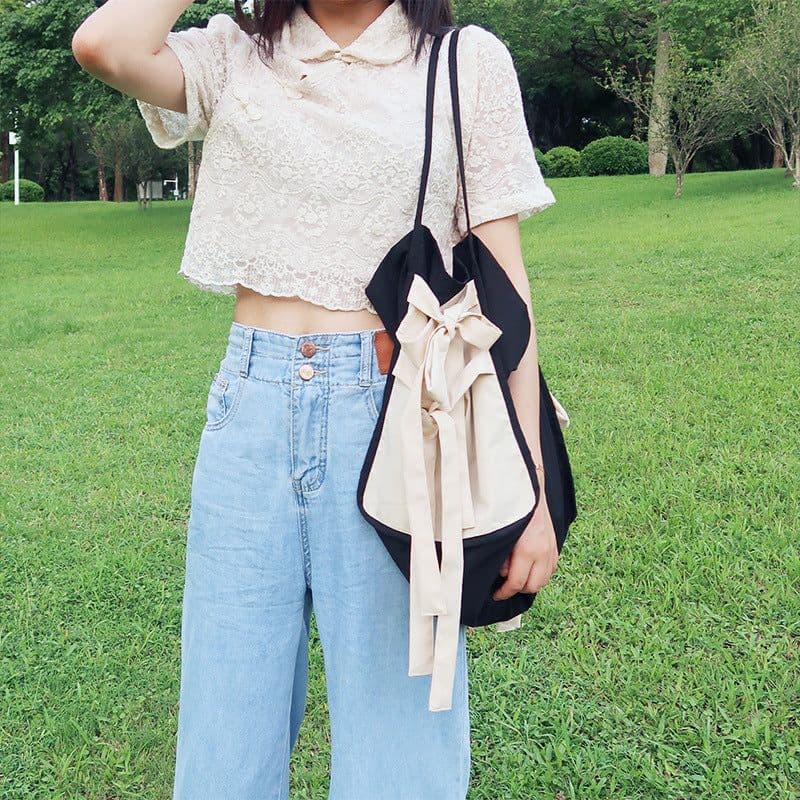 image-Special-interest Design New Cloth Bag Large Capacity Mori Style Portable Shoulder Bag