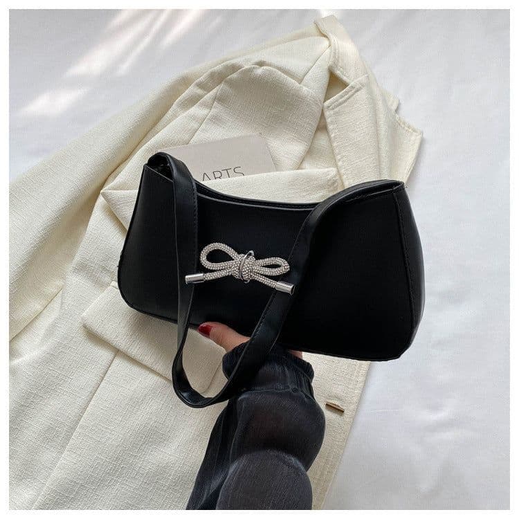 image-Autumn Elegant Women's Bag Bowknot Trendy Korean Style Fashion Casual One-shoulder Crossbody