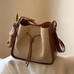 image-Women's Crossbody Bucket Tote Bag
