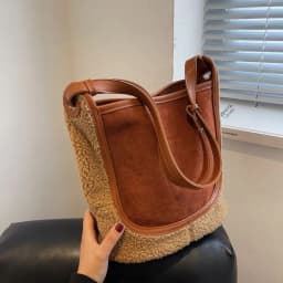 image-Women's Fashion Plush One-shoulder Crossbody Bag