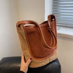image-Women's Fashion Plush One-shoulder Crossbody Bag