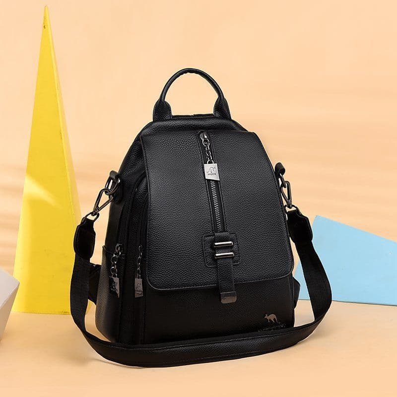 image-New Fashion PU Soft Leather Small Backpack