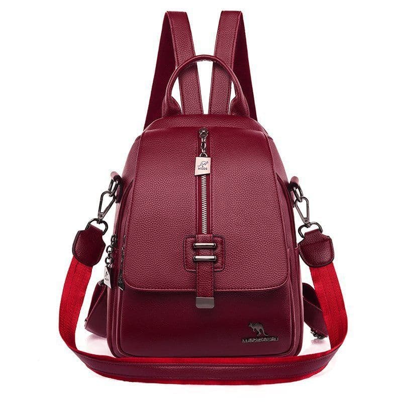 image-New Fashion PU Soft Leather Small Backpack