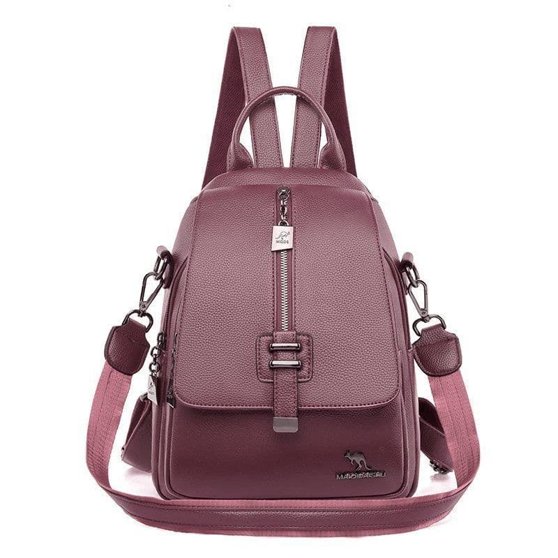 image-New Fashion PU Soft Leather Small Backpack