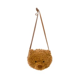 image-Brown Series Cute Furry Bear Messenger Bag For Girls
