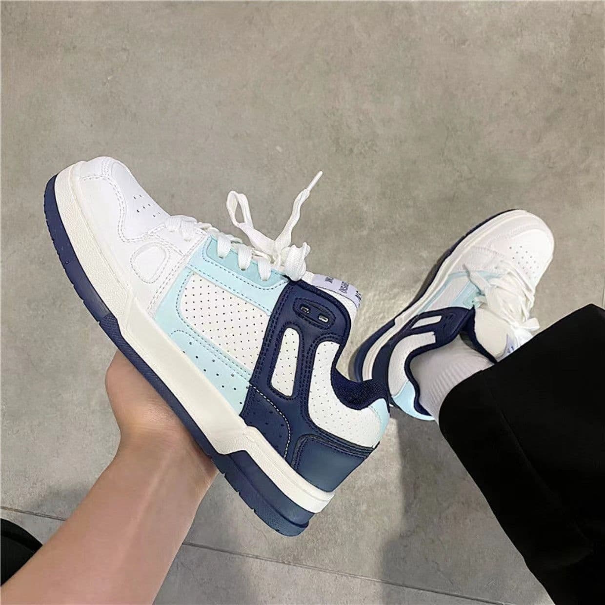 image-Male And Female Students Casual Couple Skateboard Retro Sneaker