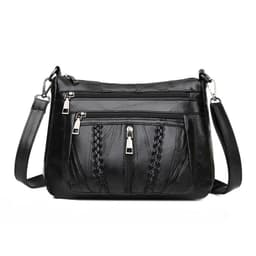 image-Women's Fashion Sheepskin Large Capacity Multilayer One Shoulder Bag