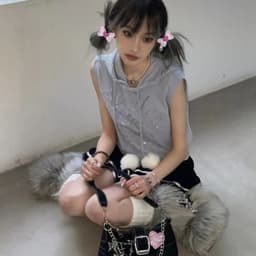image-Female Niche High-end Heart Butterfly Y2k Spicy Girl Shoulder Bag