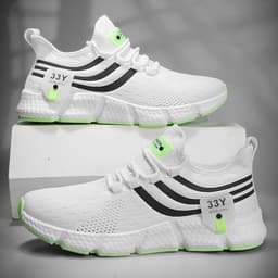 image-Men's Ultra-light Popcorn Summer Breathable Fly Woven Mesh Casual Sneaker