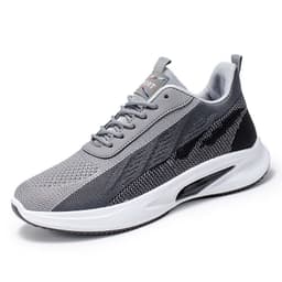 image-Color-blocked Mesh Sneakers Men Breathable Comfortable Casual Fashion Lace Up Wear-resistant Walking Running Sports Shoes