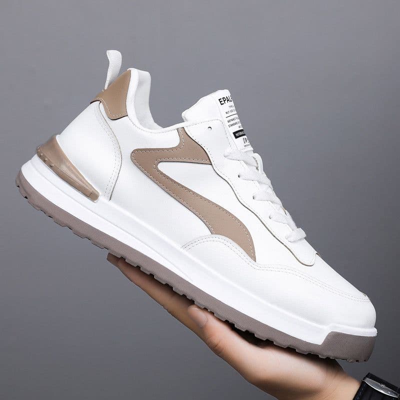 image-Trendy Lace-up Sneakers Casual Shoes Men's Fashion Versatile Round-toe Flat-soled Outdoor Casual Walking Running Shoes Students