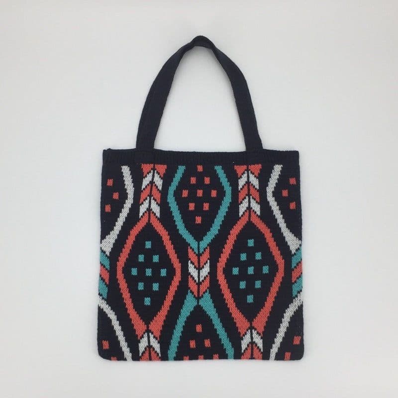 image-Large Capacity Woven Fabric Cute Fashion Tote Bag