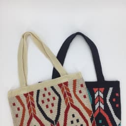 image-Large Capacity Woven Fabric Cute Fashion Tote Bag