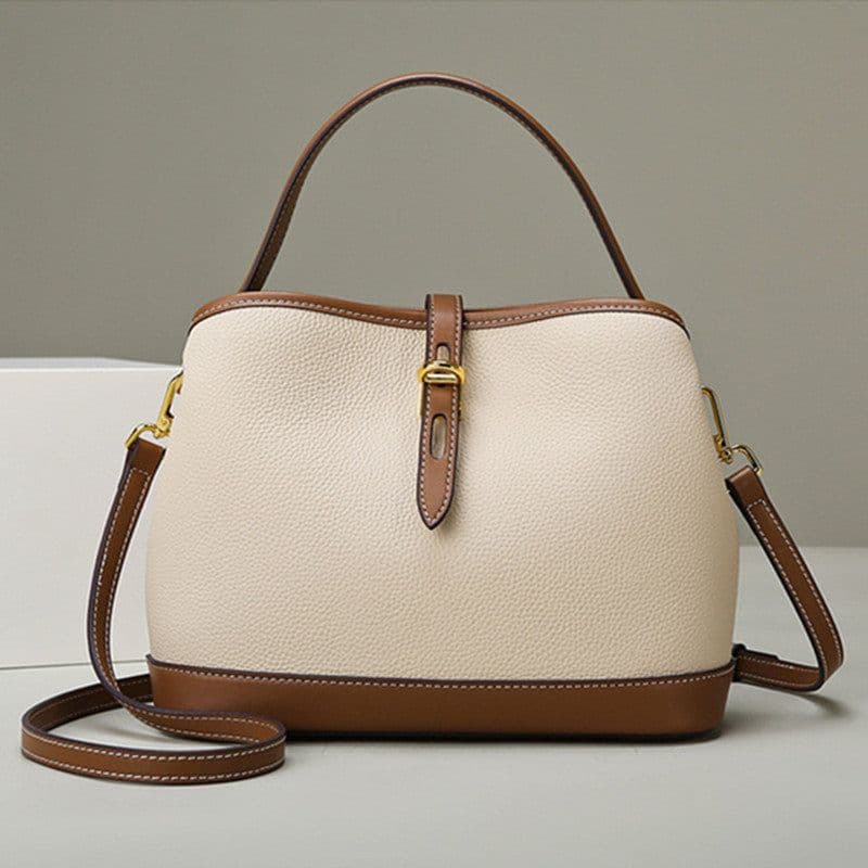 image-Lychee Pattern Large Capacity Contrast Color Single Shoulder Messenger Bag