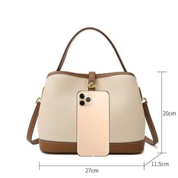 image-Lychee Pattern Large Capacity Contrast Color Single Shoulder Messenger Bag