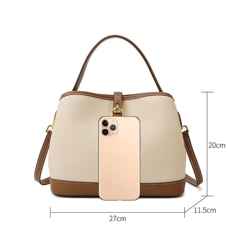 image-Lychee Pattern Large Capacity Contrast Color Single Shoulder Messenger Bag