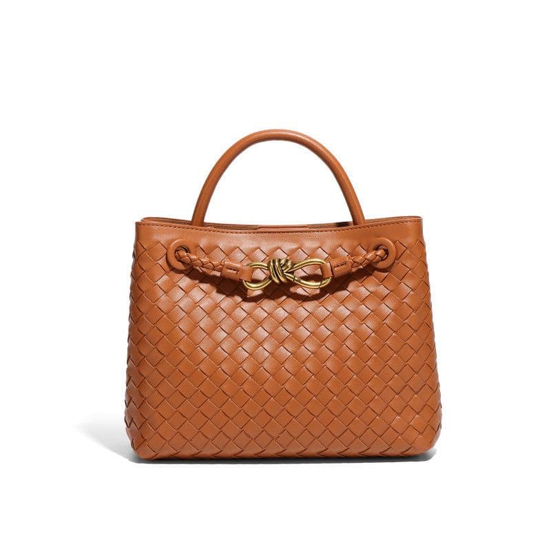 image-Women's Graceful Personality Simple Handmade Woven Shoulder Messenger Bag