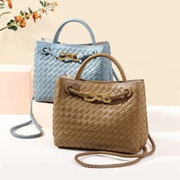 image-Women's Graceful Personality Simple Handmade Woven Shoulder Messenger Bag